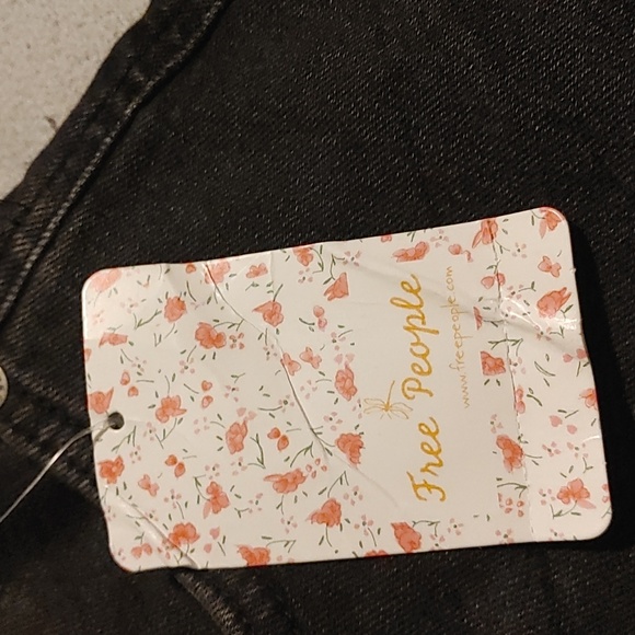 Free People high rise Jegging skinny jeans black wash size 27 NWT - Picture 10 of 10